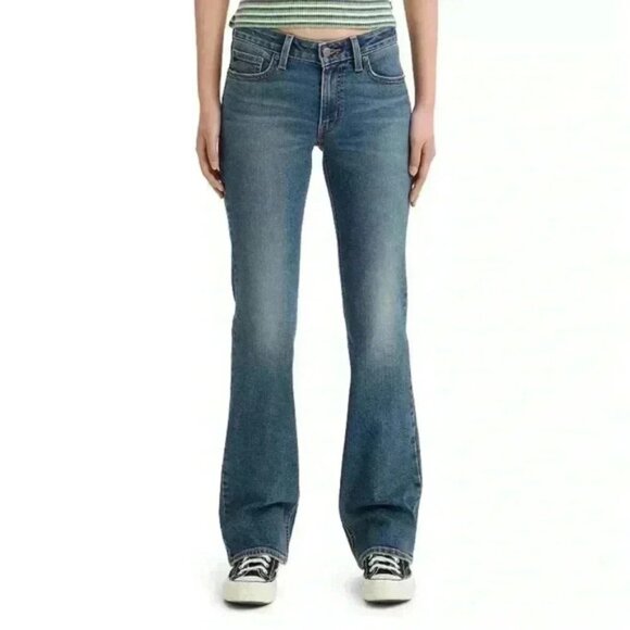 Levi’s Super Low Rise Bootcut Jeans Size 11 Medium Wash - Picture 8 of 10